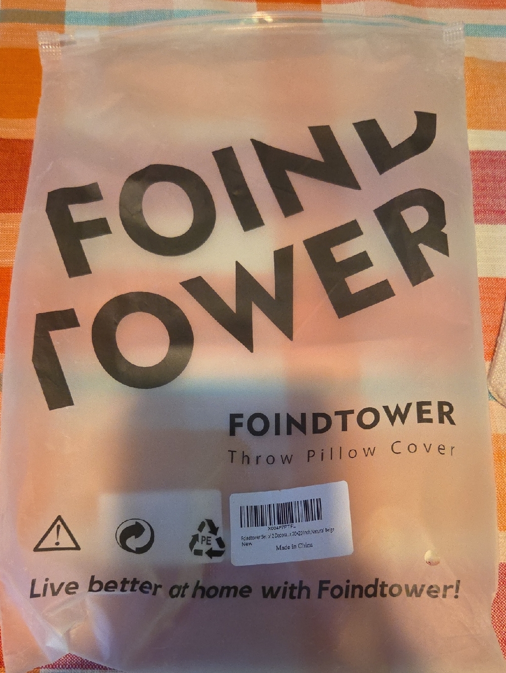 Pink and Peach Ombre Throw Pillow Cover